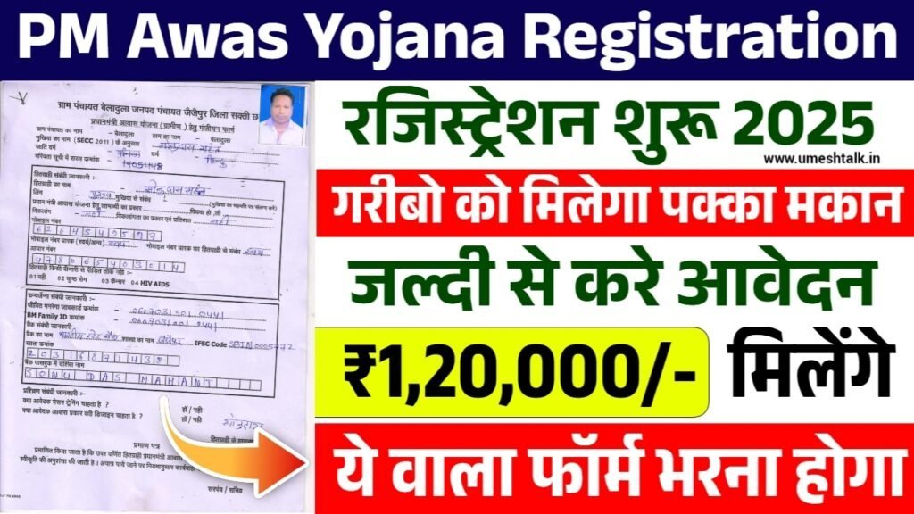 PM Awas Yojana Registration: पीएम आवास योजना रजिस्ट्रेशन शुरू