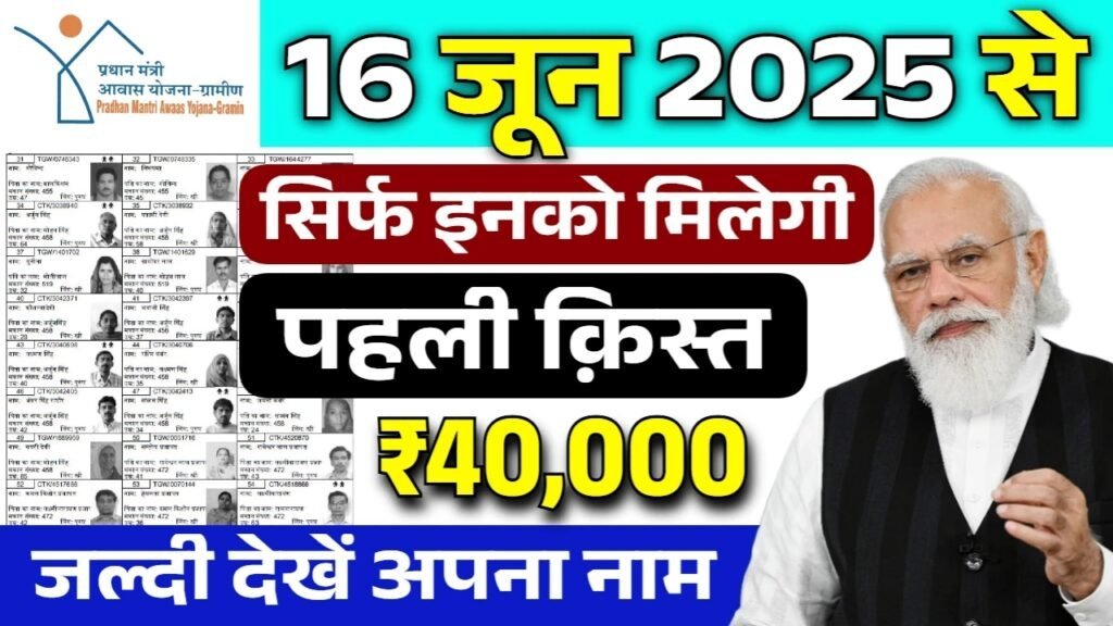 PM Awas Yojana Gramin List: पीएम आवास योजना 40000 रुपए की ग्रामीण लिस्ट जारी