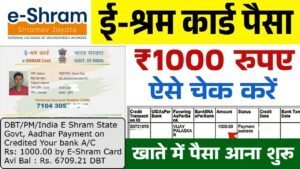 E Shram Card Payment: ई श्रम कार्ड की पेमेंट जारी