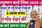Ayushman Card Beneficiary List: 5 लाख रुपए वाली आयुष्मान कार्ड की नई लिस्ट जारी