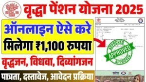 Vridha Pension Online Apply Kaise Kare-वृद्धा पेंशन के लिए ऑनलाइन ऐसे करे मिलेगा 1100 रुपया हर महिना?