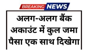 Total Bank Balance Check Feature: अलग-अलग बैंक अकाउंट में जमा कल पैसा अब एक जगह