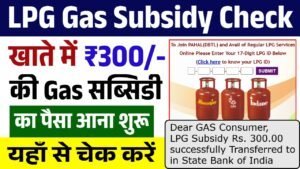 LPG Gas Subsidy Check